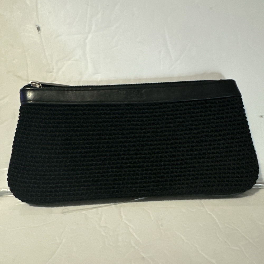 The Sak Wallet Pouch Elliot Lucca Black with Black Leather Trim